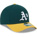 grune-und-gelbe-snapback-kappe-9forty-m-crown-player-replica-der-oakland-athletics-mlb-von-new-era