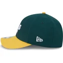 new-era-curved-brim-9forty-m-crown-player-replica-oakland-athletics-mlb-green-and-yellow-snapback-cap