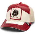 cepur-izliekta-truckeris-sarkans-snapback-moto-lamba-raging-the-farm-no-goorin-bros