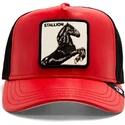 cepur-izliekta-soferis-sarkans-snapback-caballo-shleather-stallion-the-farm-the-farm-no-goorin-bros