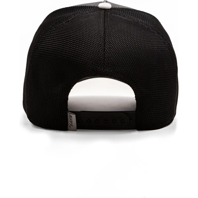 trucker-cap-schwarz-und-grau-schlange-mamba-shleather-snake-the-farm-von-goorin-bros