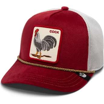 Cepur izliekta šoferis sarkans snapback gallo Cock Garnet Rooster The Farm Jewel Tones The Farm no Goorin Bros.