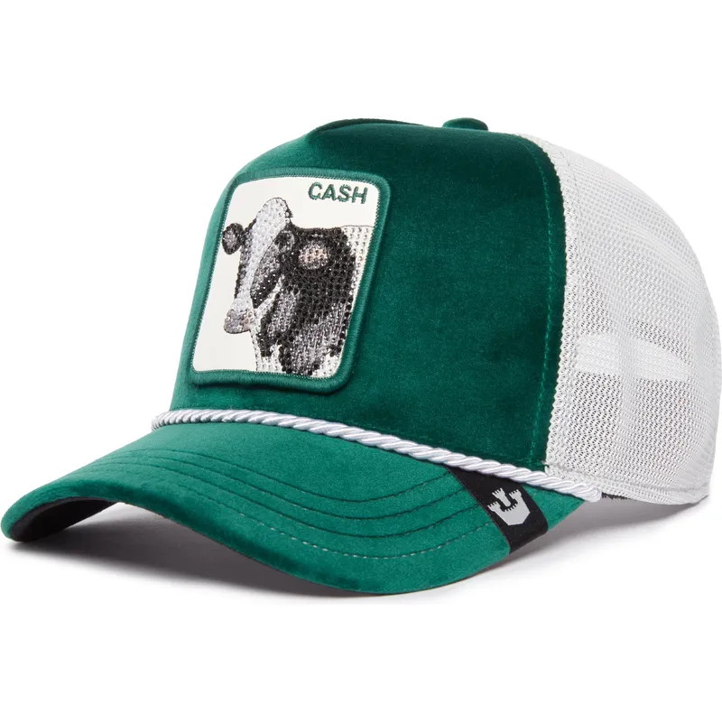 cepur-izliekta-truckeris-zals-snapback-cash-emerald-cow-the-farm-jewel-tones-the-farm-no-goorin-bros