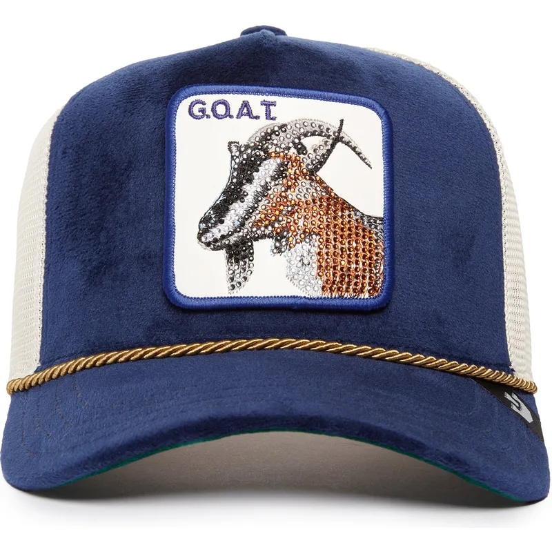cepur-izliekta-truckeris-zils-snapback-sapphire-goat-the-farm-jewel-tones-the-farm-no-goorin-bros