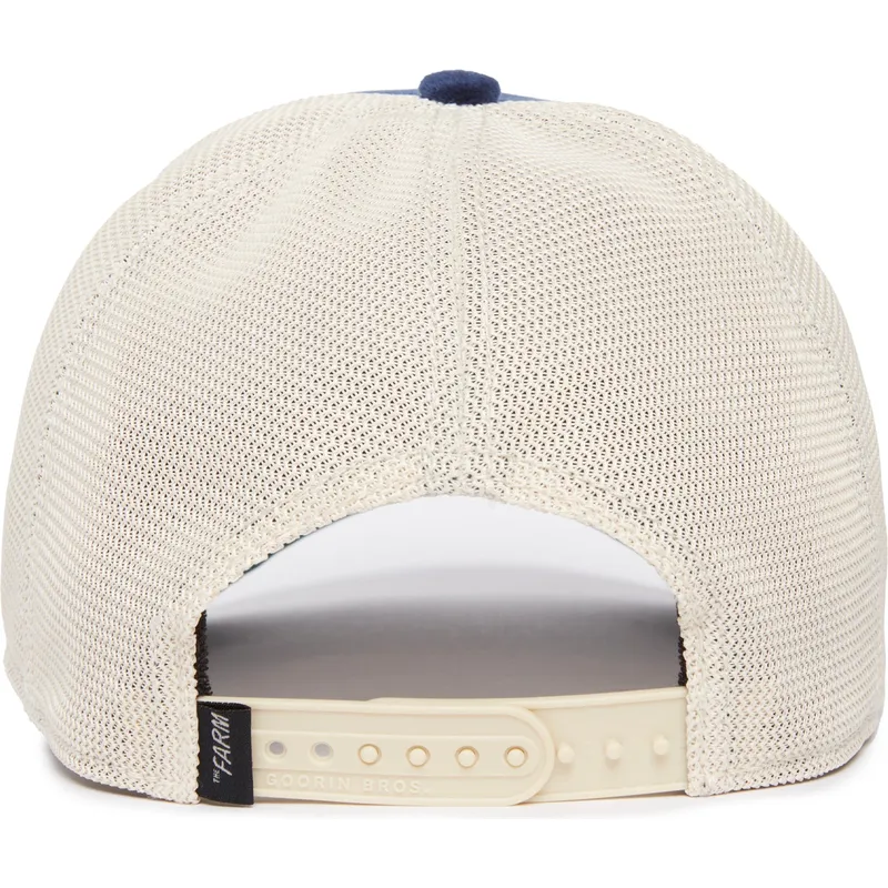 cepur-izliekta-truckeris-zils-snapback-sapphire-goat-the-farm-jewel-tones-the-farm-no-goorin-bros