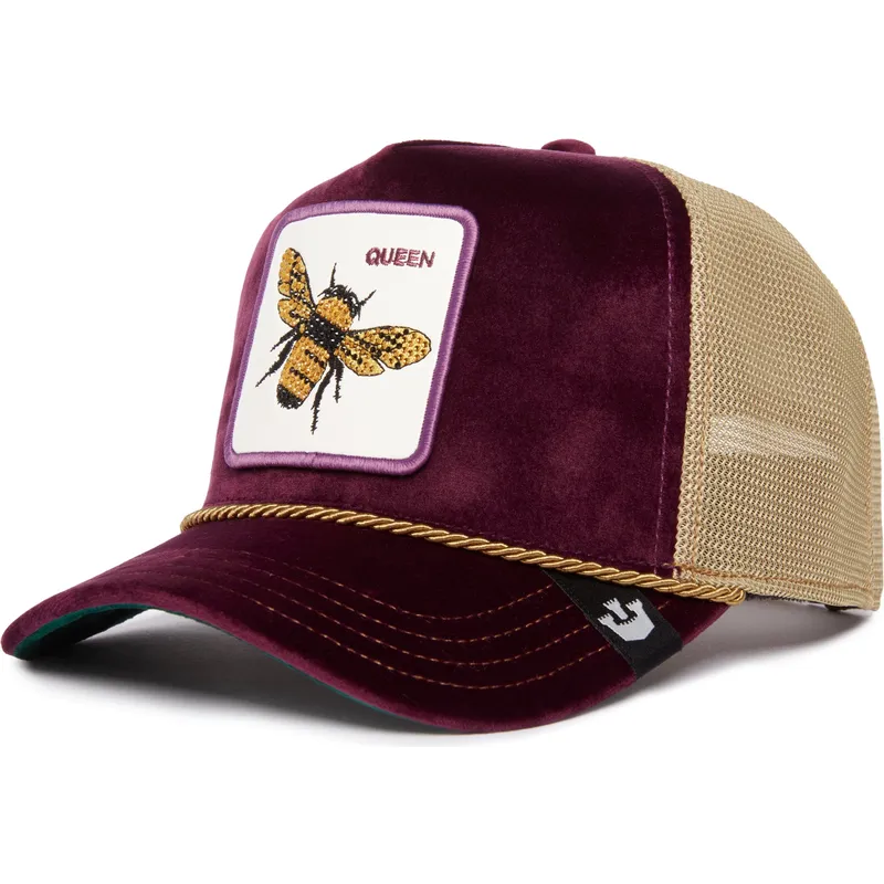 trucker-cap-violett-biene-amethyst-queen-the-farm-jewel-tones-von-goorin-bros