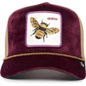 trucker-cap-violett-biene-amethyst-queen-the-farm-jewel-tones-von-goorin-bros
