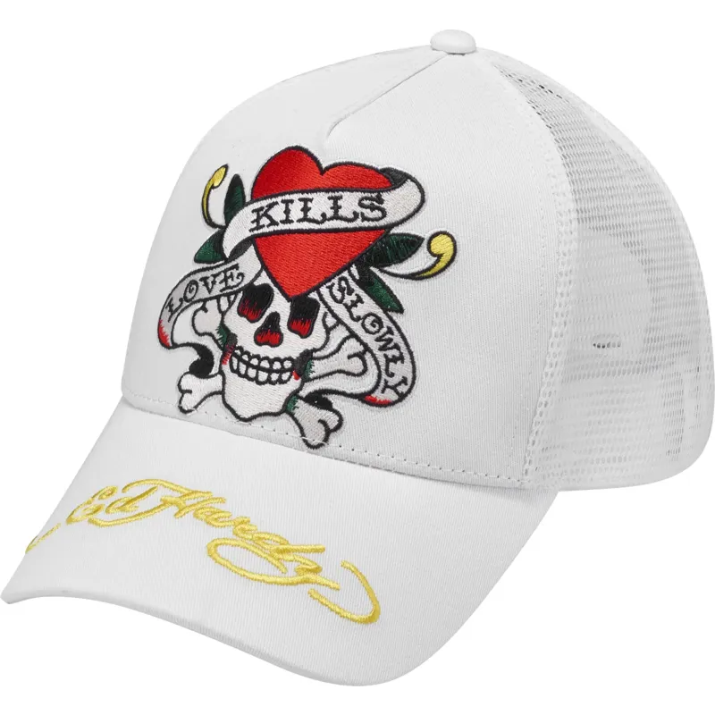 cepur-izliekta-truckeris-balts-snapback-love-kills-slowly-no-ed-hardy cepur-izliekta-truckeris-balts-snapback-love-kills-slowly-no-ed-hardy
