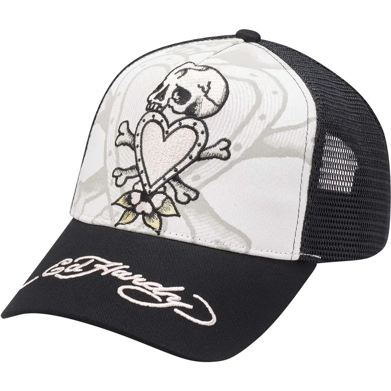 cepur-izliekta-truckeris-melns-snapback-death-before-no-ed-hardy