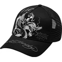 cepur-izliekta-truckeris-melns-snapback-mono-giant-no-ed-hardy