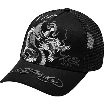 Cepur izliekta truckeris melns snapback Mono Giant no Ed Hardy