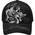 cepur-izliekta-truckeris-melns-snapback-mono-giant-no-ed-hardy
