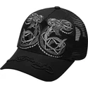 cepur-izliekta-truckeris-melns-snapback-duo-black-snake-no-ed-hardy