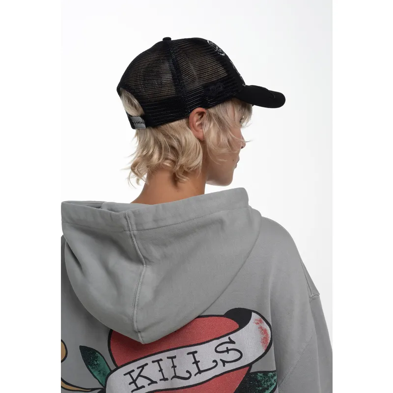 casquette-trucker-noire-duo-black-snake-ed-hardy