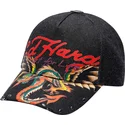 schwarze-verstellbare-curved-cap-art-for-life-acid-wash-von-ed-hardy