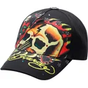 cepur-izliekta-melns-regulejams-skull-chopper-no-ed-hardy