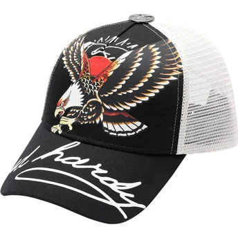 Cepur izliekta truckeris melns snapback Soaring Eagle no Ed Hardy