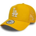 cepur-izliekta-truckeris-dzeltens-snapback-9forty-a-frame-league-essential-no-los-angeles-dodgers-mlb-no-new-era
