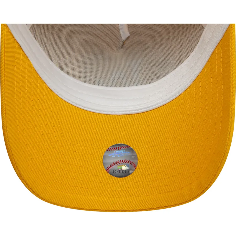 cepur-izliekta-truckeris-dzeltens-snapback-9forty-a-frame-league-essential-no-los-angeles-dodgers-mlb-no-new-era