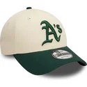 cap-izliekta-beige-adjustable-strap-9forty-colour-block-no-oakland-athletics-mlb-no-new-era