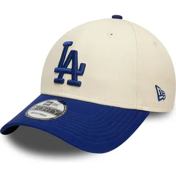 Cepur izliekta bēšs regulējams 9FORTY Colour Block no Los Angeles Dodgers MLB no New Era
