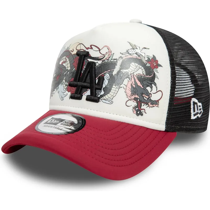 Gorra trucker blanca, negra y roja 9FORTY A Frame Graphic de Los