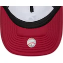 los-angeles-dodgers-mlb-dragon-9forty-a-frame-graphic-weisse-schwarze-und-rote-trucker-kappe-von-new-era