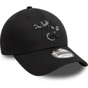 schwarze-verstellbare-curved-cap-mit-schwarzem-logo-9forty-icon-der-new-york-yankees-mlb-snake-von-new-era