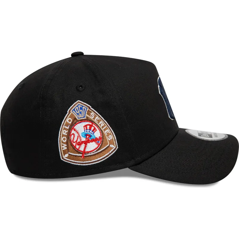 cepur-izliekta-melns-snapback-9forty-a-frame-world-series-patch-no-new-york-yankees-mlb-no-new-era