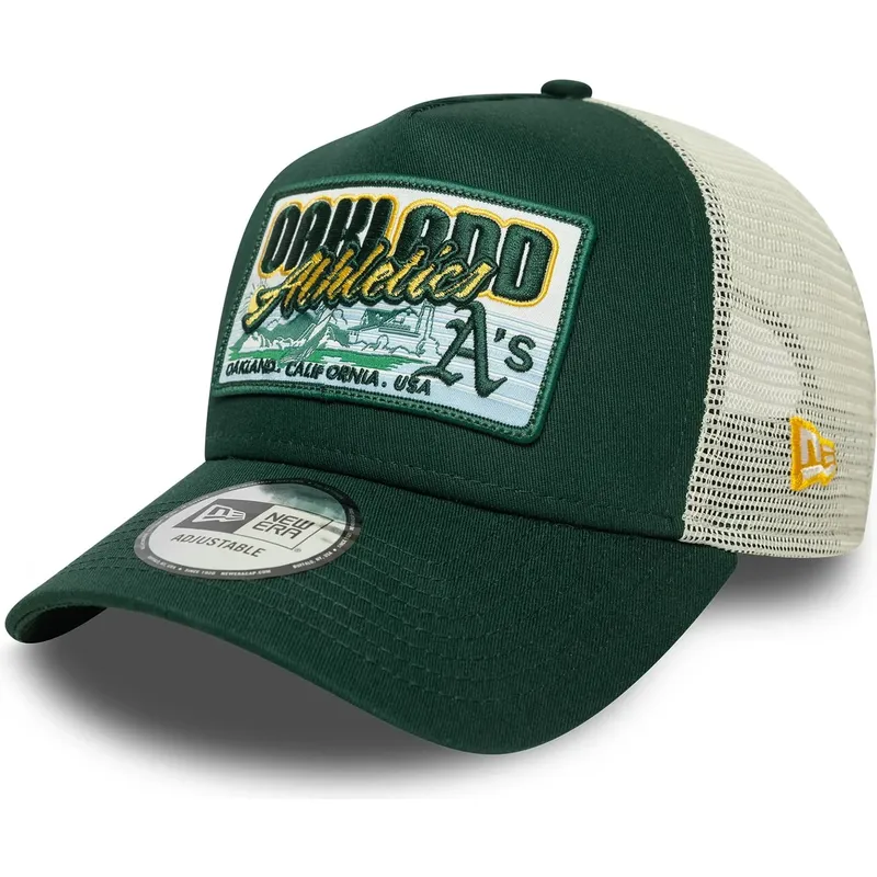 cepur-izliekta-truckeris-zals-snapback-9forty-a-frame-patch-no-oakland-athletics-mlb-no-new-era