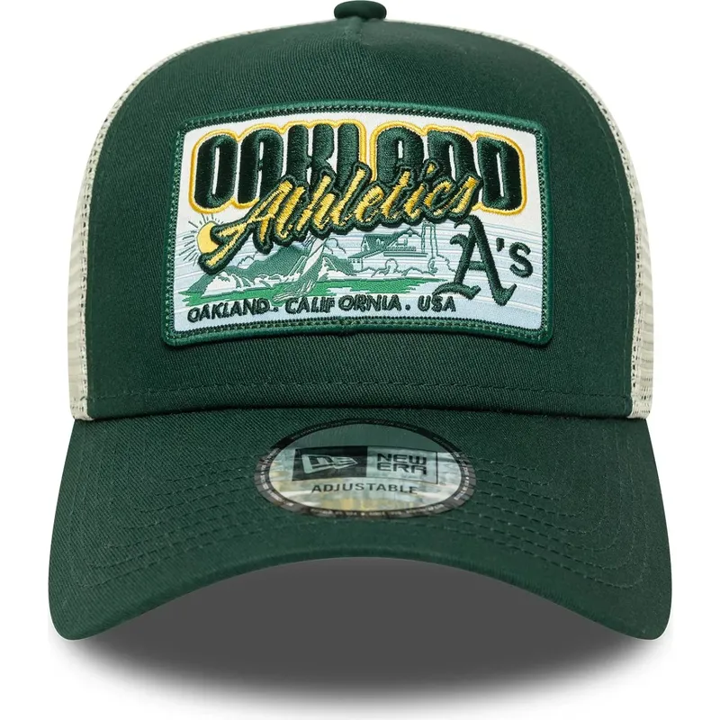 cepur-izliekta-truckeris-zals-snapback-9forty-a-frame-patch-no-oakland-athletics-mlb-no-new-era
