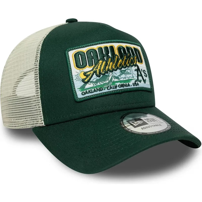 cepur-izliekta-truckeris-zals-snapback-9forty-a-frame-patch-no-oakland-athletics-mlb-no-new-era
