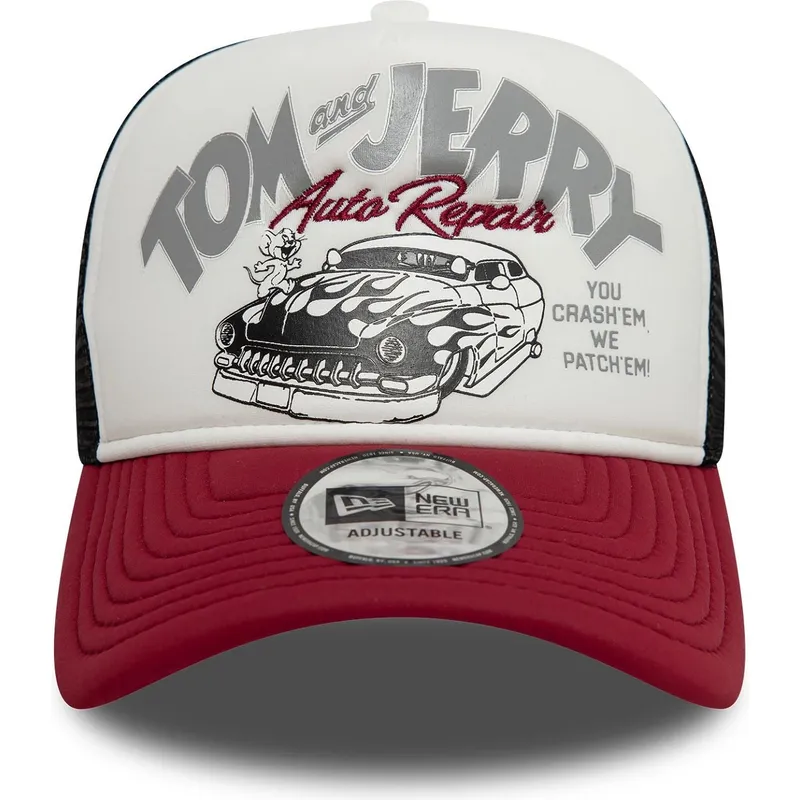 cepur-izliekta-truckeris-daudzkrasains-snapback-9forty-a-frame-no-tom-y-jerry-looney-tunes-no-new-era