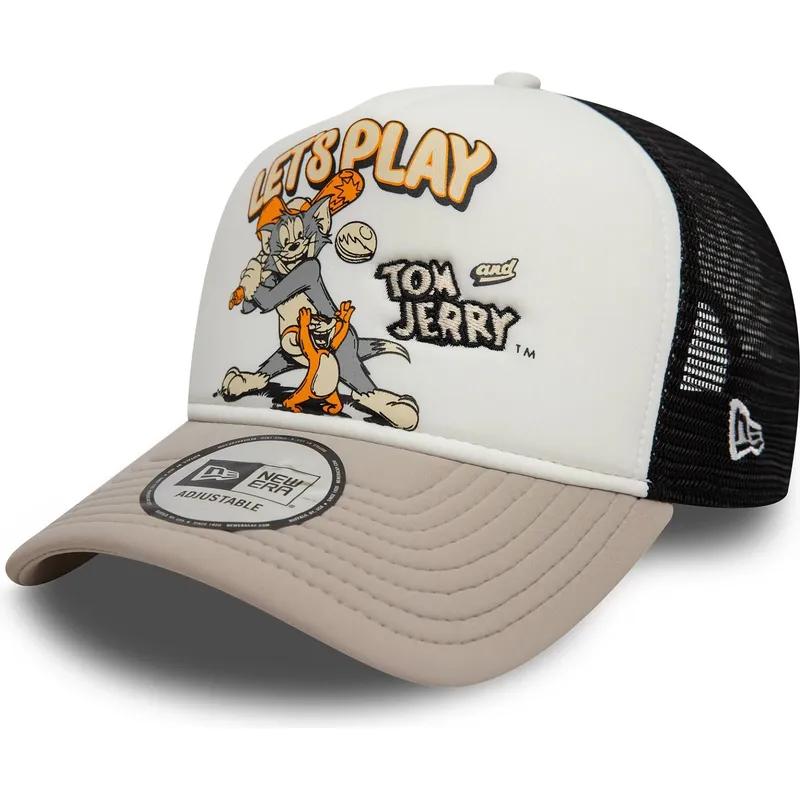 cepur-izliekta-truckeris-daudzkrasains-snapback-9forty-a-frame-no-tom-y-jerry-looney-tunes-no-new-era