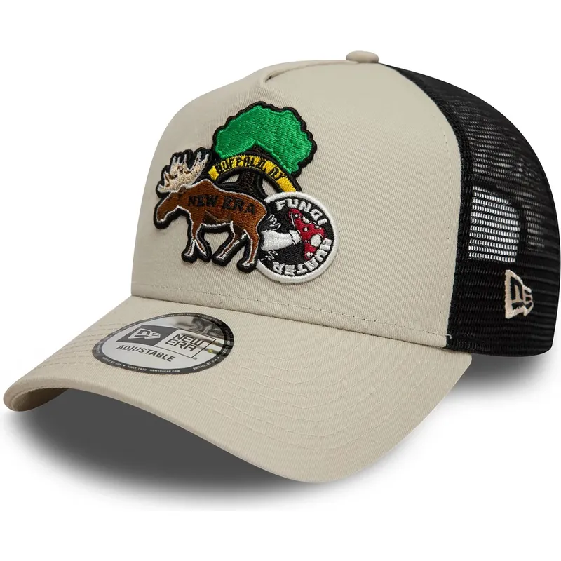 cepur-izliekta-truckeris-melns-snapback-9forty-a-frame-outdoor-patch-no-new-era