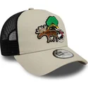beige-und-schwarze-trucker-kappe-9forty-a-frame-outdoor-patch-von-new-era