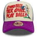 cepur-izliekta-truckeris-violets-snapback-9forty-a-frame-graphic-no-stand-tall-talk-small-play-ball-no-new-era