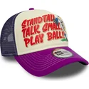 cepur-izliekta-truckeris-violets-snapback-9forty-a-frame-graphic-no-stand-tall-talk-small-play-ball-no-new-era