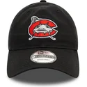 cepur-izliekta-melns-regulejams-9twenty-no-carolina-mudcats-milb-no-new-era