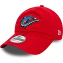 verstellbare-rote-9twenty-kappe-mit-gebogenem-schirm-der-clearwater-threshers-milb-von-new-era