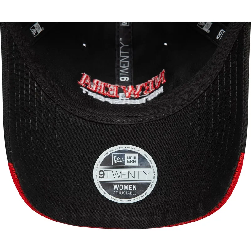 cepur-izliekta-melns-regulejama-lente-9twenty-flame-visor-no-new-era