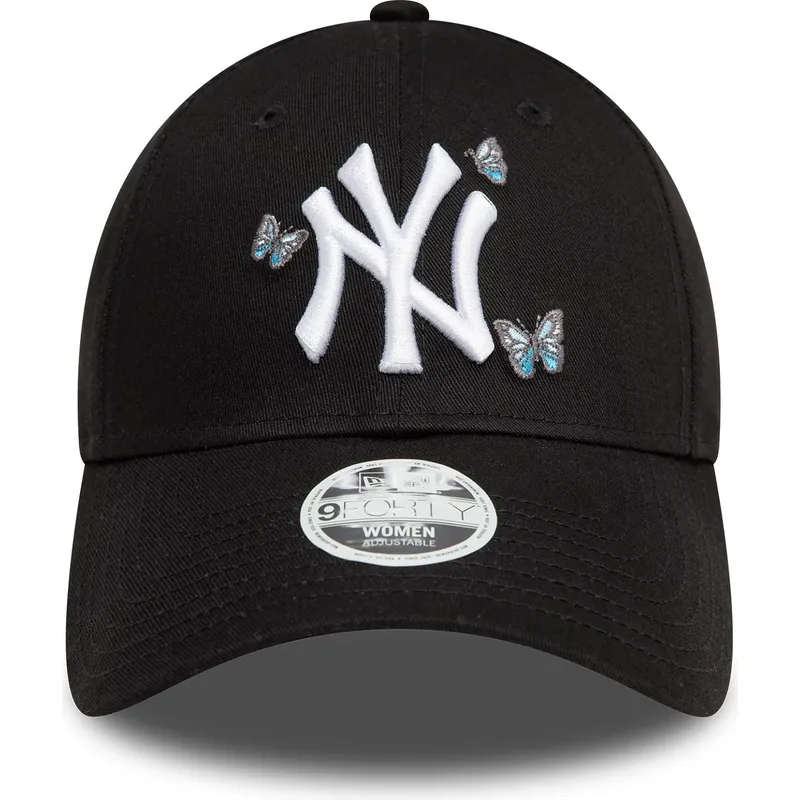 cepur-izliekta-melns-regulejams-9twenty-icon-butterflies-no-new-york-yankees-mlb-no-new-era