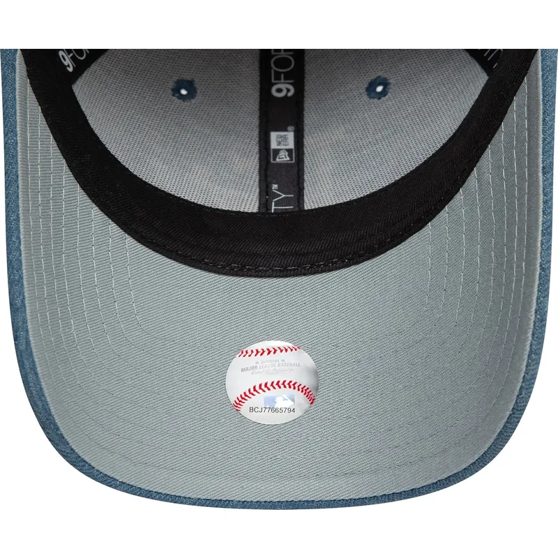 cepur-izliekta-zils-regulejams-9forty-denim-icon-heart-no-los-angeles-dodgers-mlb-no-new-era