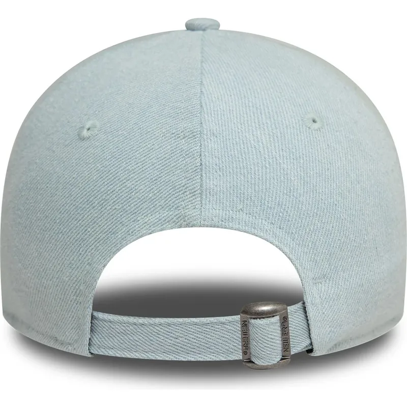 cepur-izliekta-zils-regulejams-rosa-9forty-denim-icon-heart-no-new-york-yankees-mlb-no-new-era