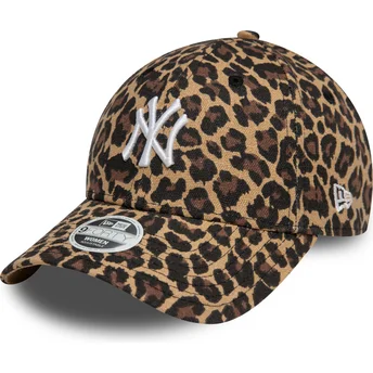 Cepur izliekta leopards regulējams 9FORTY no New York Yankees MLB no New Era