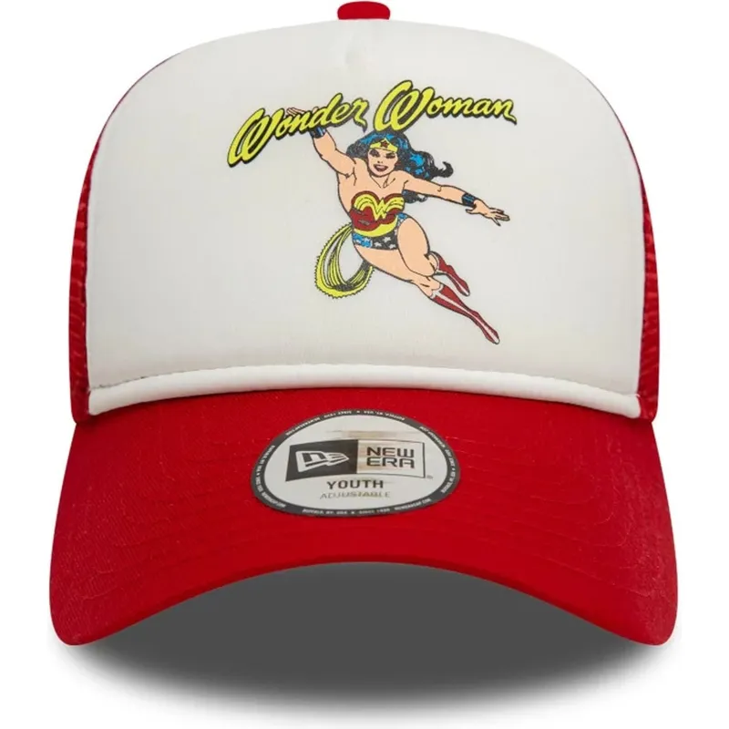 cepur-izliekta-truckeris-sarkans-snapback-berniem-9forty-a-frame-no-wonder-woman-dc-comics-no-new-era cepur-izliekta-truckeris-sarkans-snapback-berniem-9forty-a-frame-no-wonder-woman-dc-comics-no-new-era