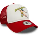 weiss-rote-9forty-a-frame-trucker-cap-fur-kinder-von-wonder-woman-dc-comics-von-new-era