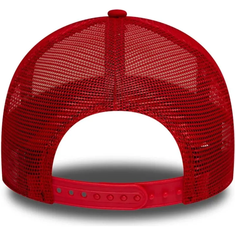 weisse-und-rote-trucker-kappe-fur-jungen-9forty-a-frame-wonder-woman-dc-comics-von-new-era