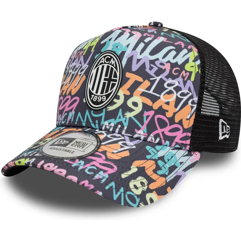 cepur-izliekta-truckeris-daudzkrasains-snapback-9forty-a-frame-grafiti-all-over-print-no-ac-milan-serie-a-no-new-era cepur-izliekta-truckeris-daudzkrasains-snapback-9forty-a-frame-grafiti-all-over-print-no-ac-milan-serie-a-no-new-era