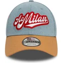 cepur-izliekta-daudzkrasains-regulejams-9forty-denim-no-ac-milan-serie-a-no-new-era